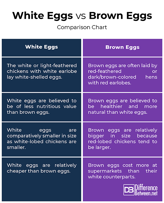 To make it easier for you to know the difference between white egg and brown egg