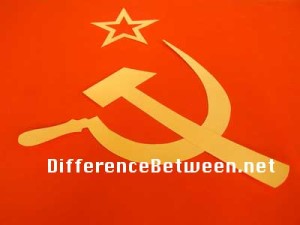 difference between communism and socialism