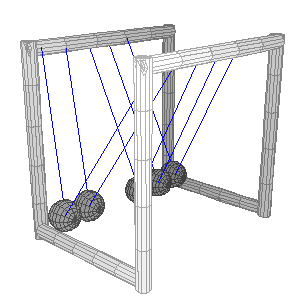Newton_Cradle_5_ball_system_in_3D_2_ball_swing