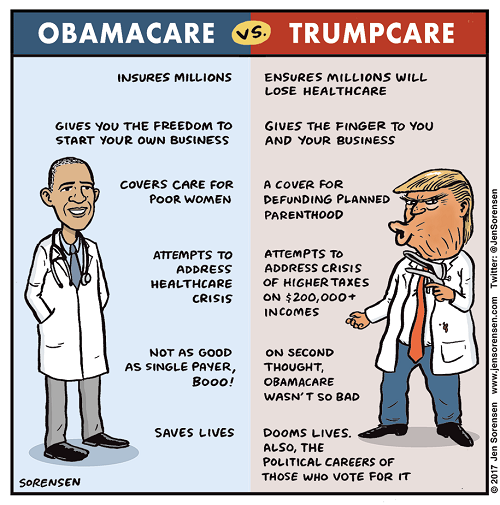 Difference between Trumpcare and Obamacare-1