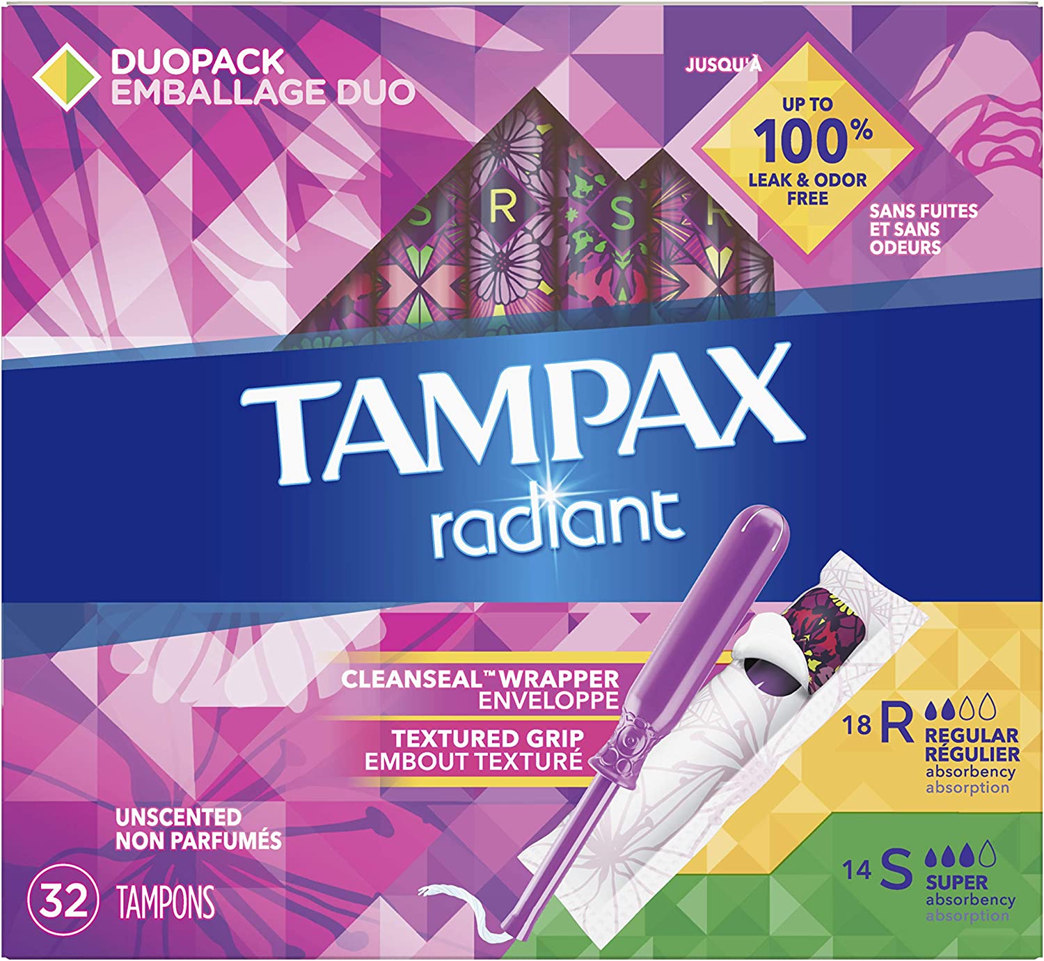 Difference Between Tampax Radiant and Tampax Pearl